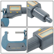DURAFORCE 25-50mm Digital Electronic Outside Micrometer Carbide Tip 1-2" 0.00005"