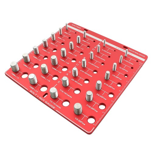 DURAFORCE 28 Nut and Bolt Thread Checker 14 Metric And 14 Standard Specifications