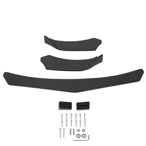 DURAFORCE For Honda Civic Front Bumper Lip Spoiler Splitter Body Kit Diffuser Black
