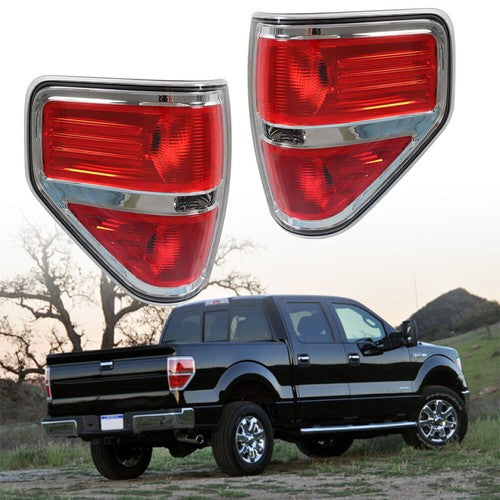 DURAFORCE FO2818148 Left+Right Tail Lights Brake Lamps For Ford F150 F-150 Series 09-14