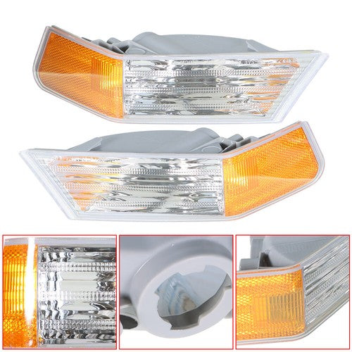 DURAFORCE Left & Right Parking Turn Signal Light Corner Lamp For Jeep Patriot l4 07-17