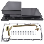 DURAFORCE Aluminum 7-QT Rear Oil Pan Kit for GM LS LS1 LS2 LS3 LS6 Engines 81004-R Black