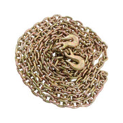 DURAFORCE 2PC 5/16" x 20' G70 Chains Tow Chain Binder Tie Down Flatbed Truck Trailer Chain