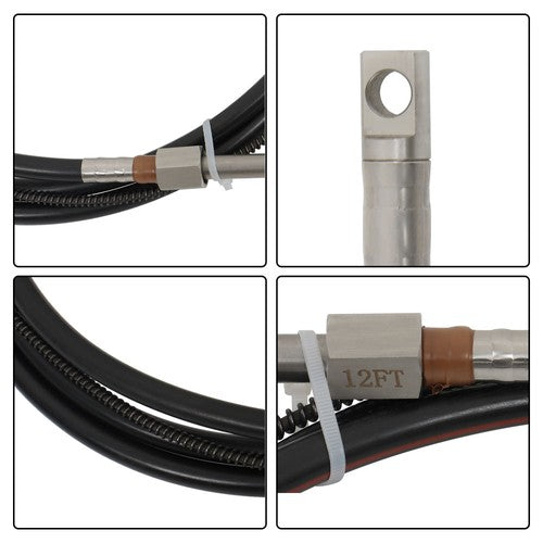 DURAFORCE 12 Feet SS13712 Rotary Steering System Outboard Kit Marine Steering Cable
