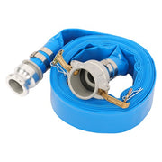 DURAFORCE For Pool 1-1/2" x 25ft PVC Irrigation Discharge Hose With Aluminum Connectors