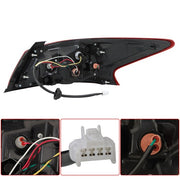 DURAFORCE Fit For Nissan Altima 2016-2018 Red Left Driver Outer Side Tail Light Brake Lamp