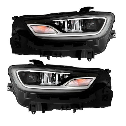 DURAFORCE Headlights Replacement Fit For Chrysler Pacifica 2021-2023 LH+RH Clear Lens LED