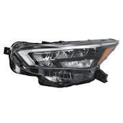 DURAFORCE Chrome For Nissan Versa 2020-2021 Left Side Headlight Replacement Clear Lens LED