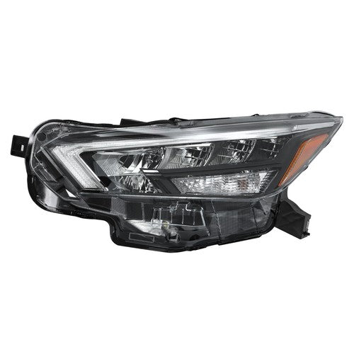 DURAFORCE Chrome For Nissan Versa 2020-2021 Left Side Headlight Replacement Clear Lens LED