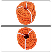 DURAFORCE Orange & Black 48 Strands Polyester Braided Arborist Bull Rope 8626lbs 3/4"×120'
