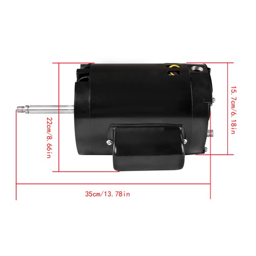 DURAFORCE B668 Swimming Pool Water Pump Motor 0.75HP 115/230V 3450 RPM Cleaner Motor