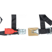 DURAFORCE 4 Pack ATV Seat Belt Harness 4 Point 2" Padded Black For Polaris RZR XP S 4 1000