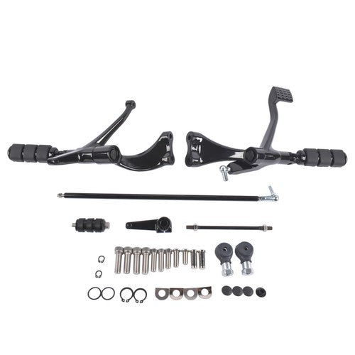 DURAFORCE Forward Controls Foot Pegs Levers Linkages For HarleySportster 883/1200 Aluminum