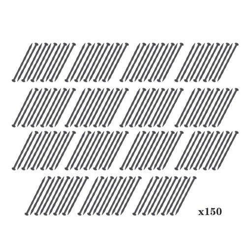 DURAFORCE Landscape Edging Anchoring Garden Stakes Lawn Yard 150 Pcs Plastic Spikes 8 Inch