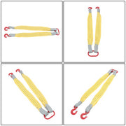 DURAFORCE 2 PCS 3.3ft Lifting Slings Straps with Hooks Two Leg Rigging Straps 4410 lbs