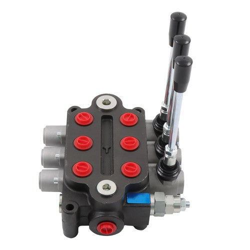 DURAFORCE 3 Spool 25 GPM Hydraulic Directional Control Valve Tractor Loader Double Acting