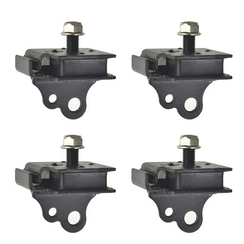 DURAFORCE For Yamaha New Rhino 660 Bottom & Top Engine Mount Rubber Damper Kit 2004-2007