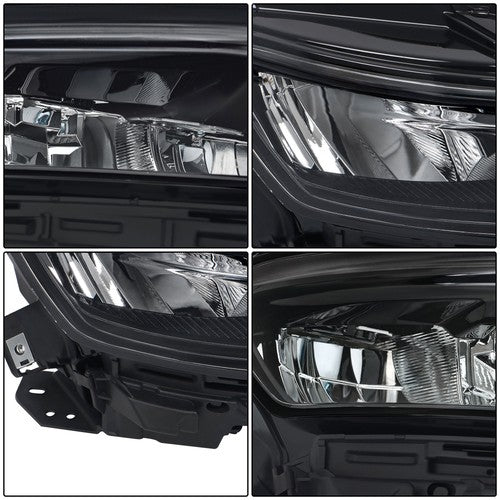 DURAFORCE Headlight Replacement For Jeep Grand Cherokee 2021-2022 RH w/o Animation Black