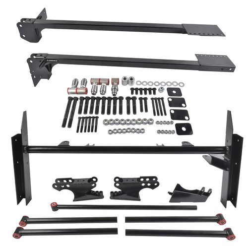 DURAFORCE Fits For 1962-1967 Chevy II Nova Rear Parallel 4-Link Kit Subframe Connectors