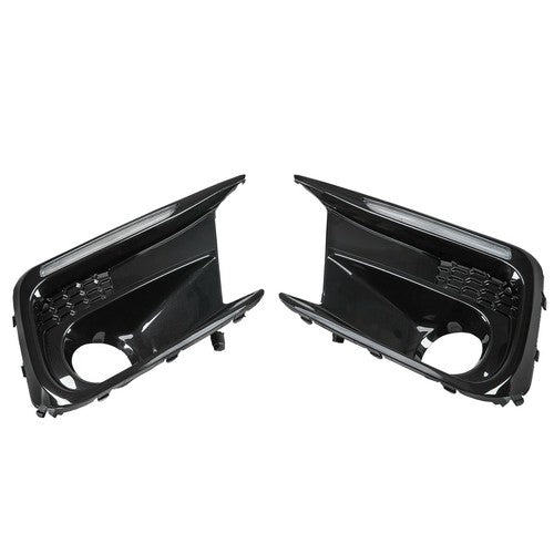 DURAFORCE White/Amber LED DRL Fog Light Bezel Cover kit for 2018-2021 Subaru WRX/STI Pair