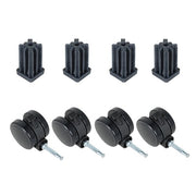 DURAFORCE 4 Set For Weber Spirit Series Caster Wheel For Weber Summit Gas Grills