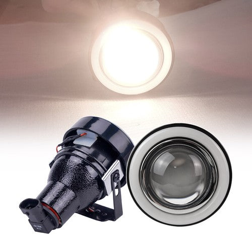 DURAFORCE For Dodge 3" inch Projector Fog Light Lamps CCFL White Halo Angel Eyes Rings