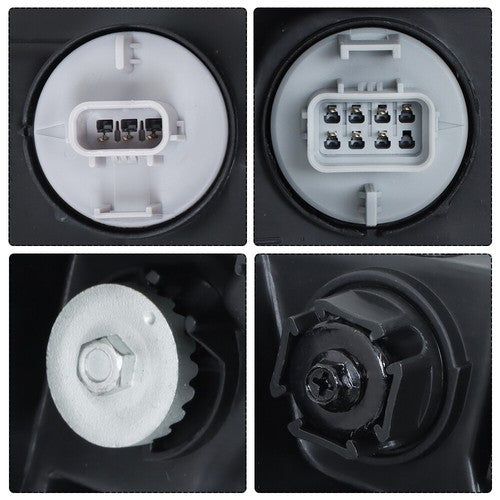 DURAFORCE LED Headlight Headlamp Clear Housing For Honda Civic 2016-2019 Driver/Left Side