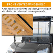 DURAFORCE For KUBOTA RTV X900 X1120 X1130 X1140 2 PIECE Clear Vented Windshield UTV / SXS