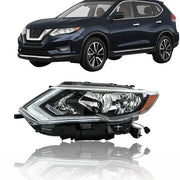 DURAFORCE Headlight Headlamps Assembly Fit For 2017-2019 Nissan Rogue LH Side Clear Lens