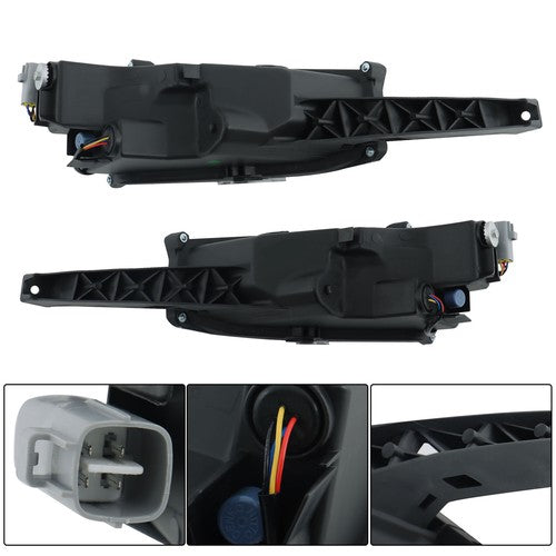 DURAFORCE Left+Right LED DRL Lamp Clear For RX350 RX450h Lexus 2020 2021 2022 Fog Light