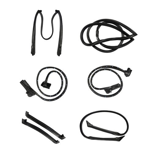 DURAFORCE For 84-89 Corvette C4 Coupe Full Weatherstrip Kit Front Windshield Weatherstrip
