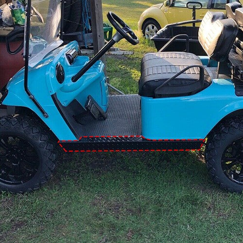 DURAFORCE Rocker Panel Aluminum Diamond Plate Side Cover For EZGO TXT Golf Cart 1994-2013