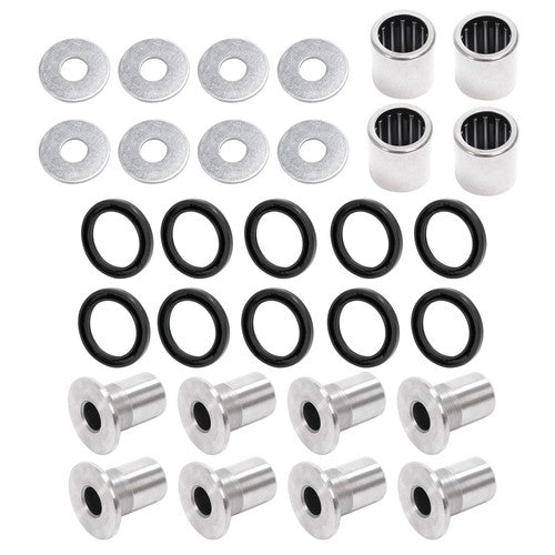 Silvery A Arm Bushing Bearing Shaft Kit for Kawasaki KFX400 Suzuki LTZ400 Z400