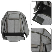 DURAFORCE NEW For Hummer H3 2006-10 Driver Seat Cover Cushion+Backrest Black Leather