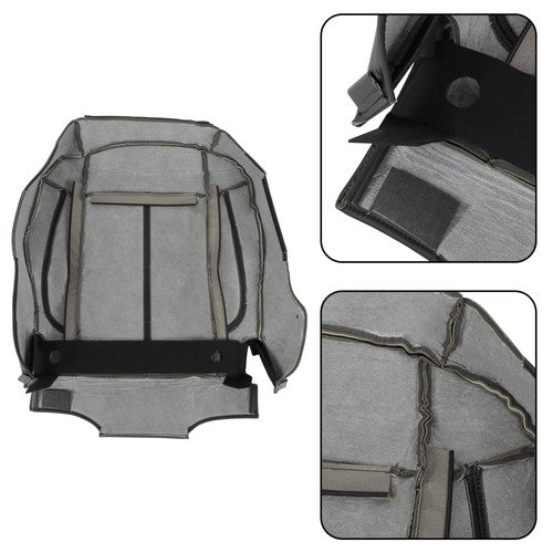 DURAFORCE NEW For Hummer H3 2006-10 Driver Seat Cover Cushion+Backrest Black Leather