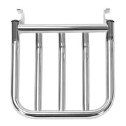 DURAFORCE For Harley Fatboy Heritage Softail Dyna 84-up Chrome Rear Backrest Luggage Rack