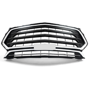 DURAFORCE Front Bumper Grille Upper Grill Chrome For Chevy Chevrolet Traverse 2018-2021
