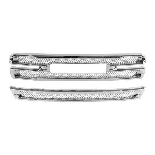 Chrome Fits GMC Sierra 1500 SLT AT4 2019-2022 Front Grille Covers Grill Overlay