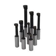 DURAFORCE 1/2" BORING BAR SET PRO QUALITY 9 PCS CARBIDE TIPPED BARS 1/2" SHANK LATHE TOOL