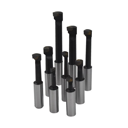 DURAFORCE 1/2" BORING BAR SET PRO QUALITY 9 PCS CARBIDE TIPPED BARS 1/2" SHANK LATHE TOOL