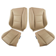 DURAFORCE Leather Front Driver & Passenger Covers Tan Suit For 98-07 Toyota Land Cruiser