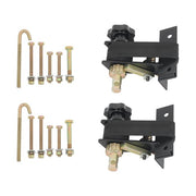 DURAFORCE 2 Pack 1.5" Wide x 7.5' Long Ladder Rack Ratchet Straps 1.4" Black Square Tube
