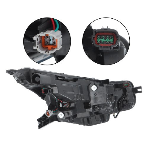 DURAFORCE Clear Lens New For Nissan Versa S SR SV 2020-2021 Pair Headlight Replacement LED