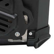 DURAFORCE Black 45L Motorcycle Top Case Tail Box Thick Aluminum Hard Trunk With Backrest