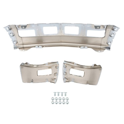 DURAFORCE Chrome Front Bumper For Chevy Silverado 1500 2014-2015 with Fog Light Cutouts