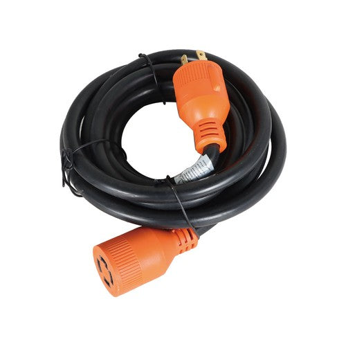 DURAFORCE RV Extension Power Cord 30Amp 15FT with Cord Organizer NEMA 14-30P to 14-30R