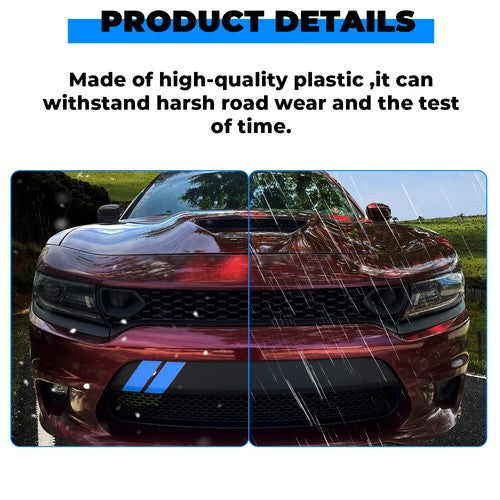 Front Upper Grille for Dodge Charger SRT GT 2015-2023 2 Side Bezels