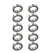 DURAFORCE 10 Pcs R24-2RS 1-1/2×2-5/8×9/16" Double Rubber Seal Deep Groove Ball Bearing