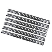DURAFORCE Heavy Duty 6 Pack 5FT E Track Rails Carbon Steel Black Powder Coated Universal