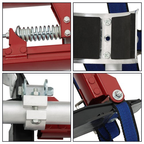 DURAFORCE Aluminum Drywall Adjustable Height Stilts Tool For Painter Taping Red 24"-40"
